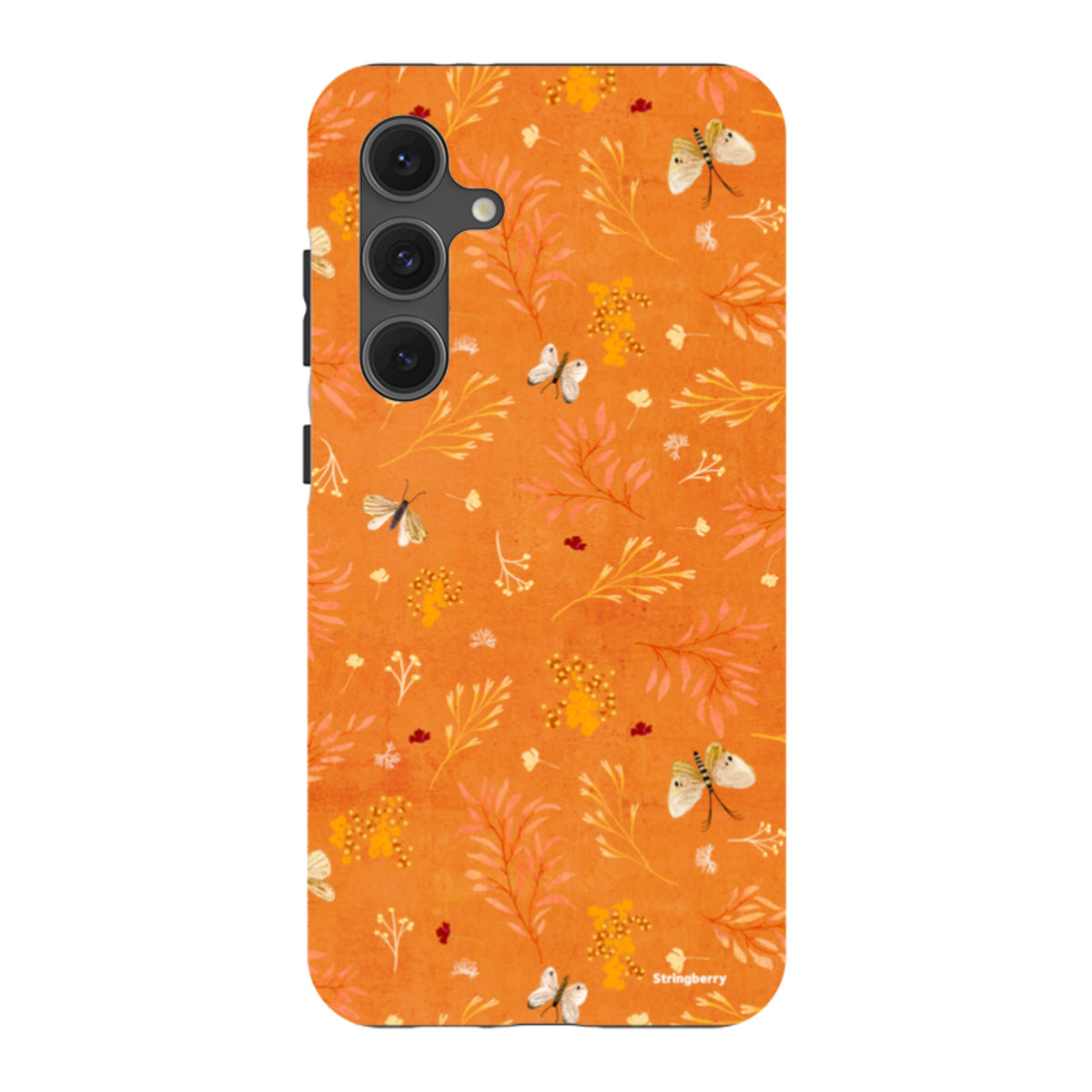 Samsung Tough Case - Blush Floral Orange By Katherine Quinn
