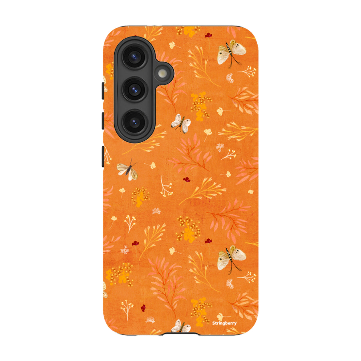 Samsung Tough Case - Blush Floral Orange By Katherine Quinn