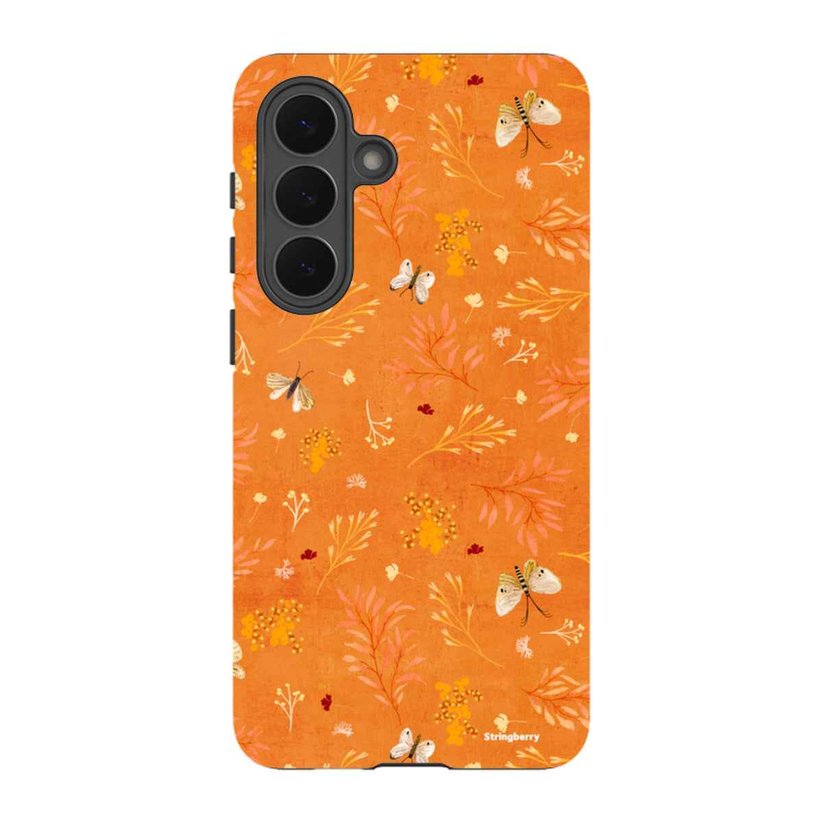 Samsung Tough Case - Blush Floral Orange By Katherine Quinn