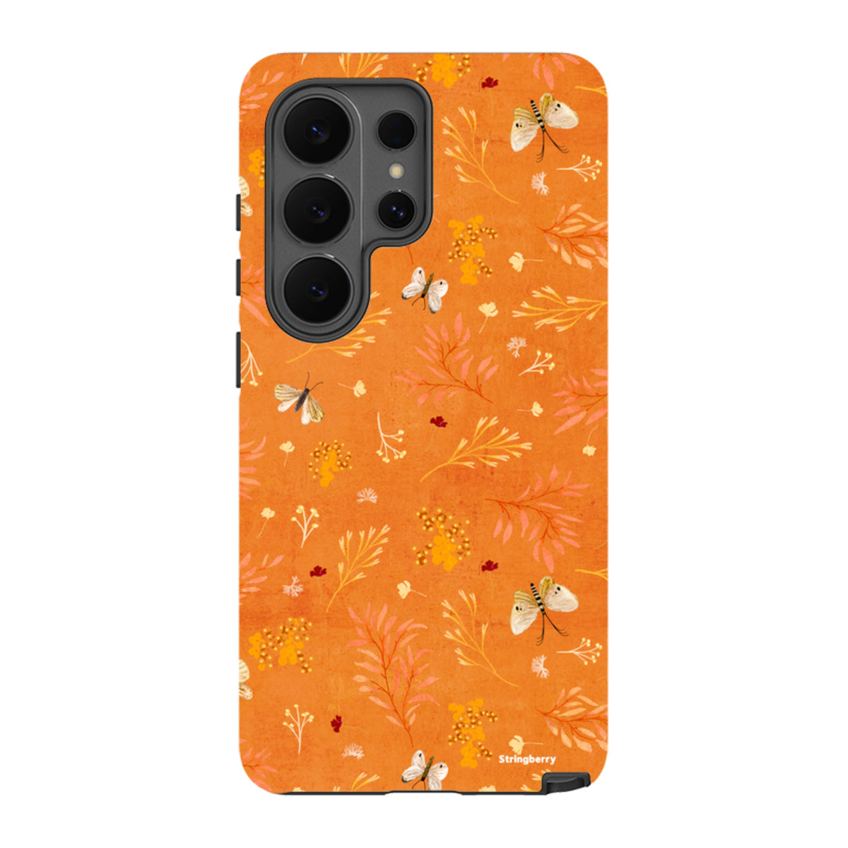 Samsung Tough Case - Blush Floral Orange By Katherine Quinn
