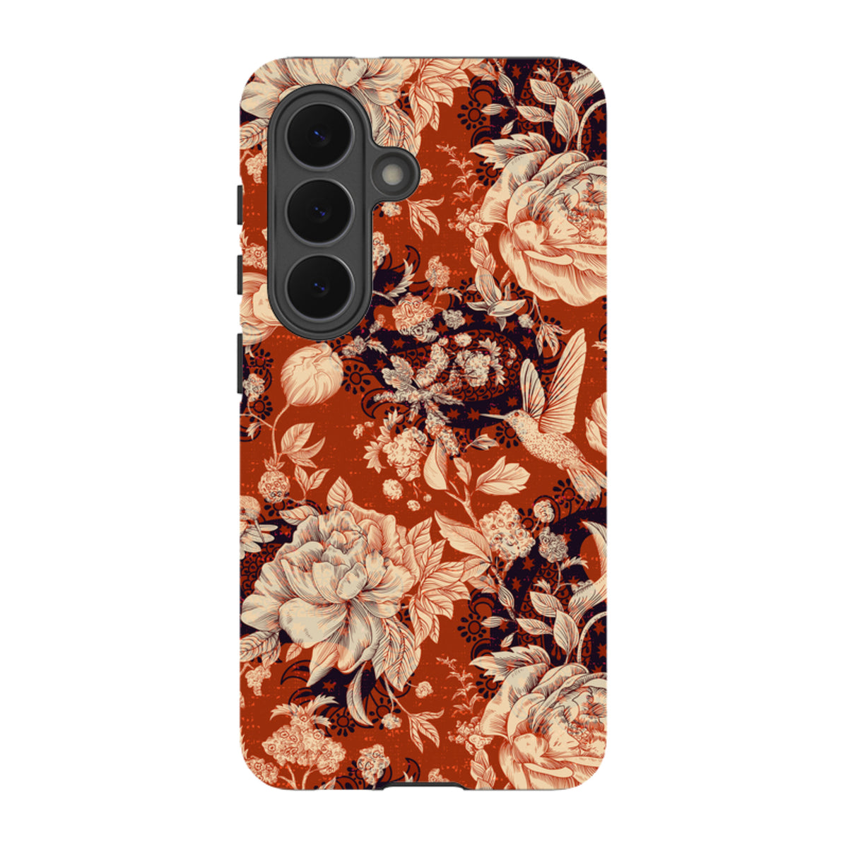 Samsung Tough Case - Brown Peonies