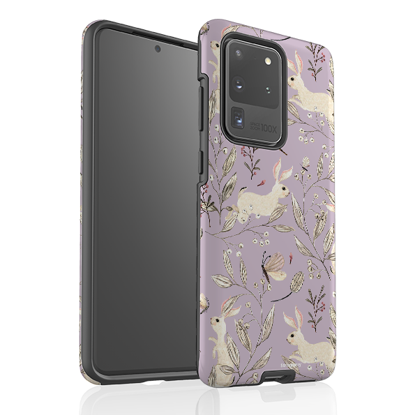Samsung Tough Case - Bunnies Mauve By Katherine Quinn