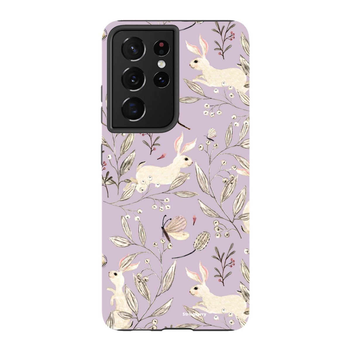 Samsung Tough Case - Bunnies Mauve By Katherine Quinn