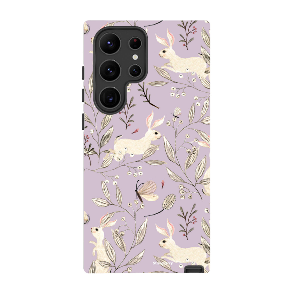 Samsung Tough Case - Bunnies Mauve By Katherine Quinn