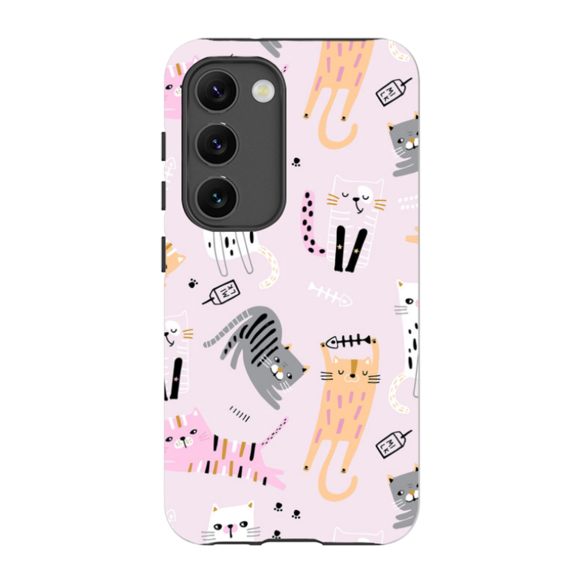 Samsung Tough Case - Cat And Bone Pink