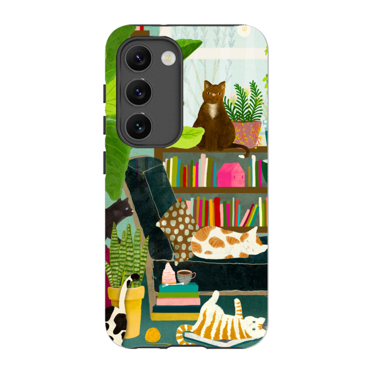 Samsung Tough Case - Cat Library By Katherine Quinn