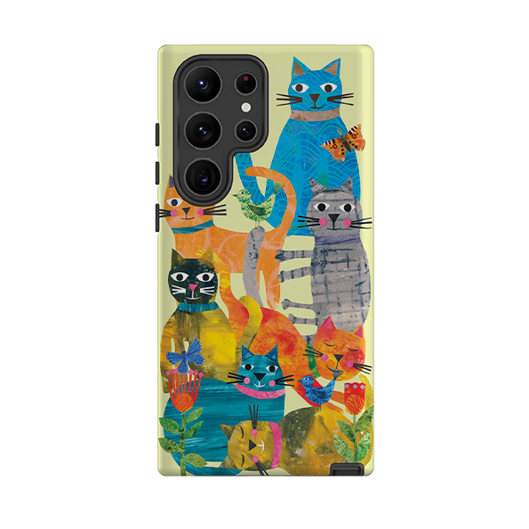 Samsung Tough  Case - Cat Party By Tracey English