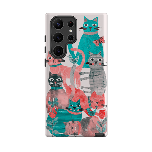 Samsung Tough  Case - Cat Party II By Tracey English