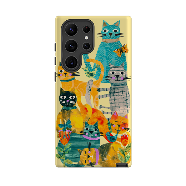 Samsung Tough  Case - Cat Party III By Tracey English