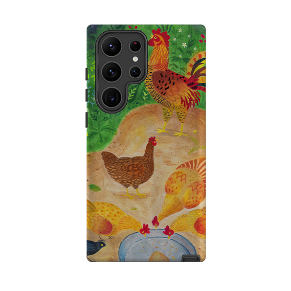 Samsung Tough Case - Chickens By Bex Parkin