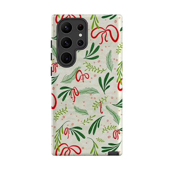Samsung Tough Case - Christmas Bows By Katherine Quinn