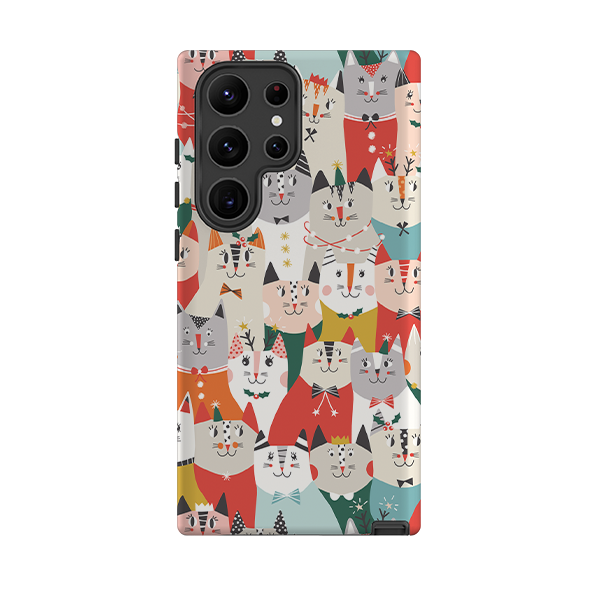 Samsung Tough Case - Christmas cats By Ali Brookes