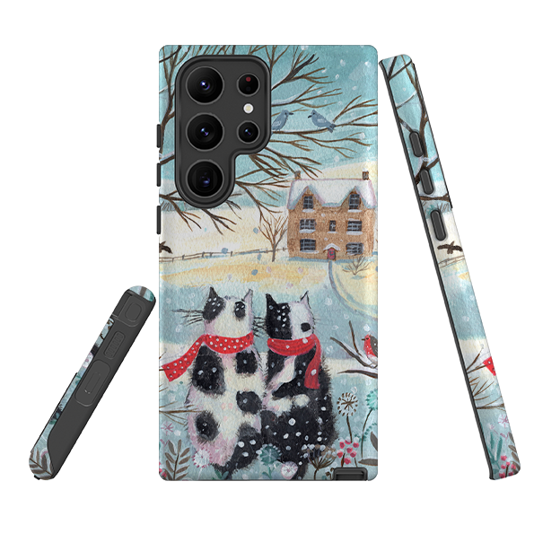 Samsung Tough Case - Christmas Cats By Mary Stubberfield