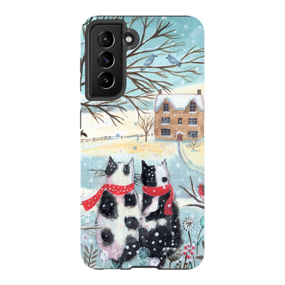 Samsung Tough Case - Christmas Cats By Mary Stubberfield