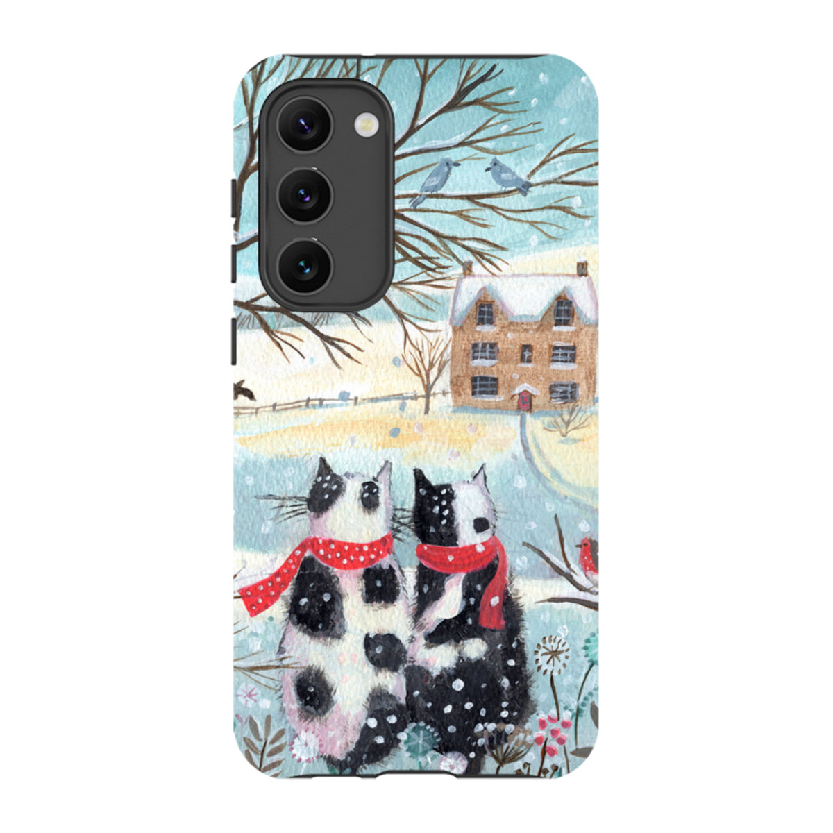 Samsung Tough Case - Christmas Cats By Mary Stubberfield