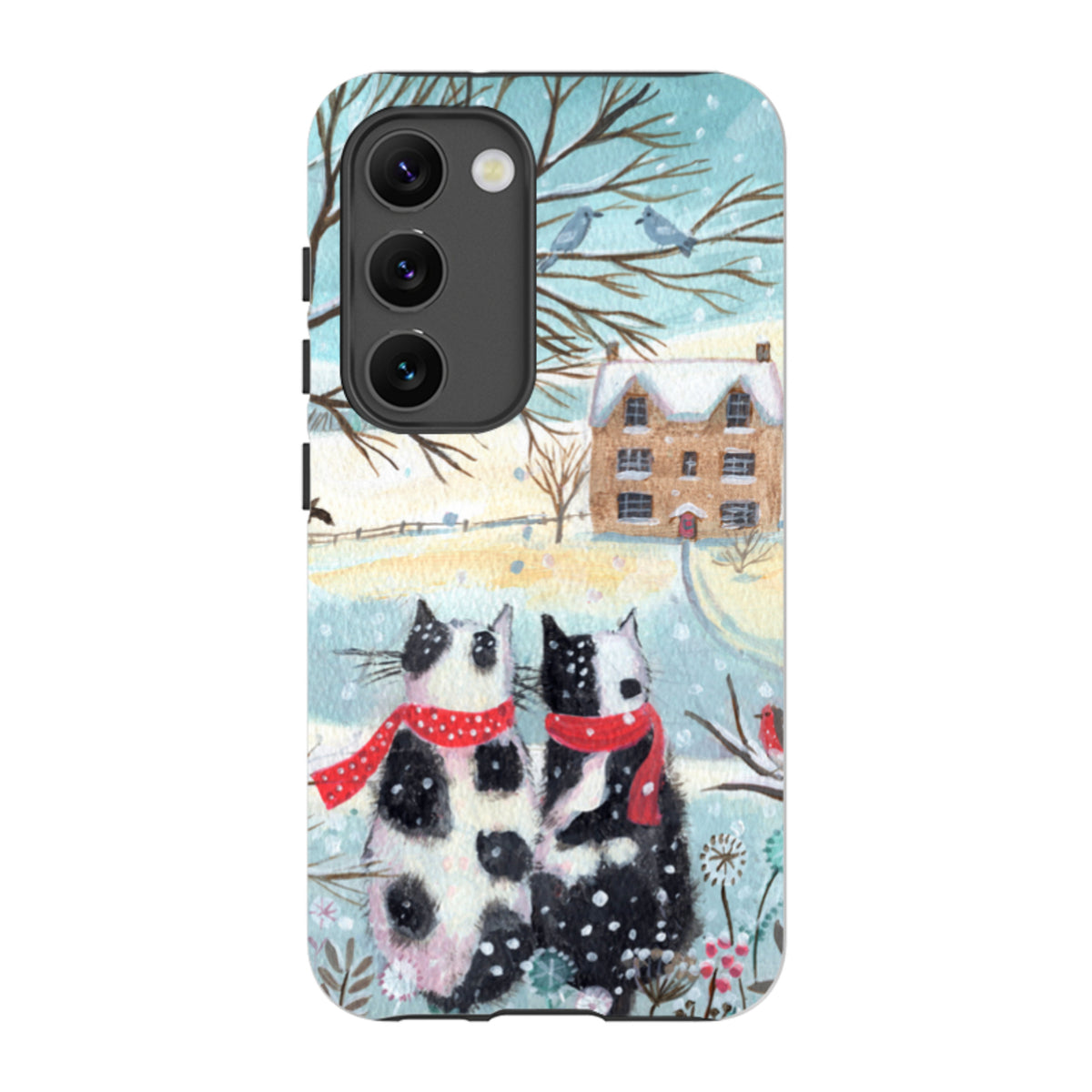 Samsung Tough Case - Christmas Cats By Mary Stubberfield