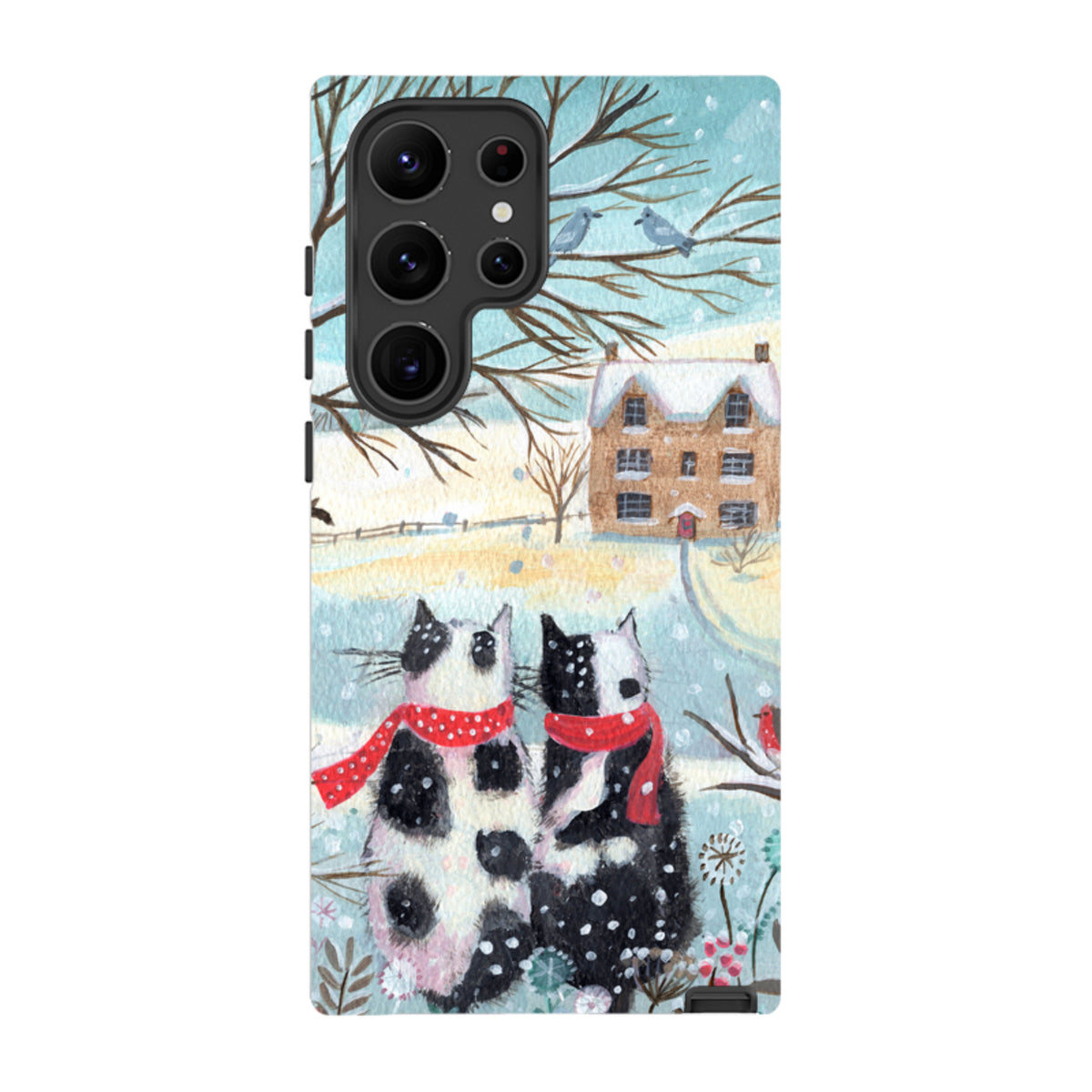 Samsung Tough Case - Christmas Cats By Mary Stubberfield
