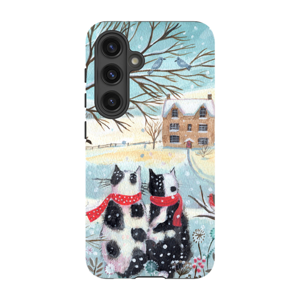 Samsung Tough Case - Christmas Cats By Mary Stubberfield