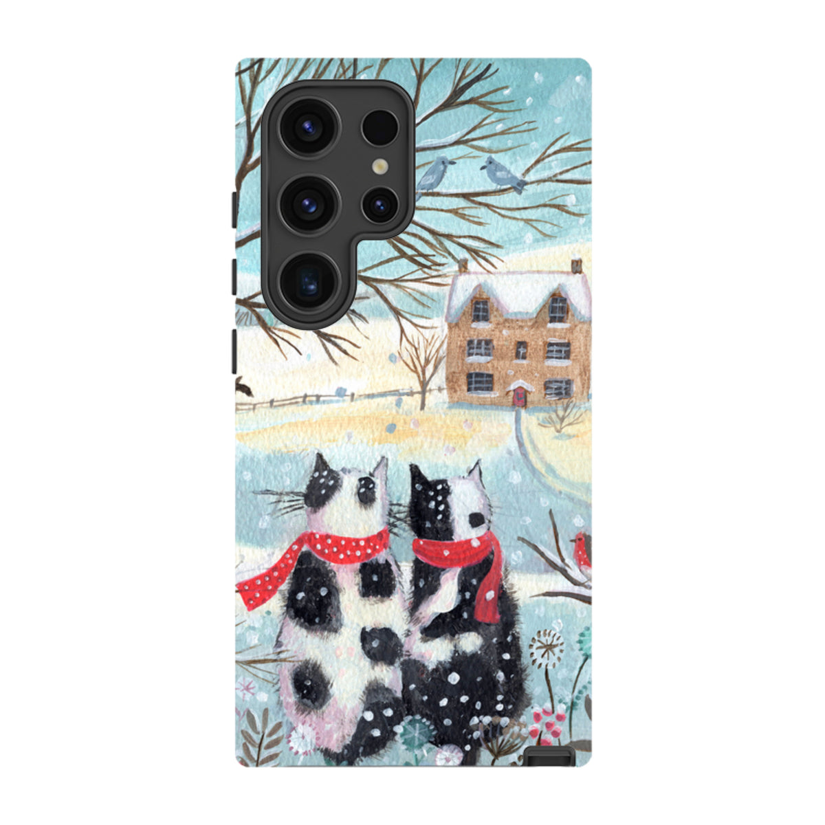 Samsung Tough Case - Christmas Cats By Mary Stubberfield