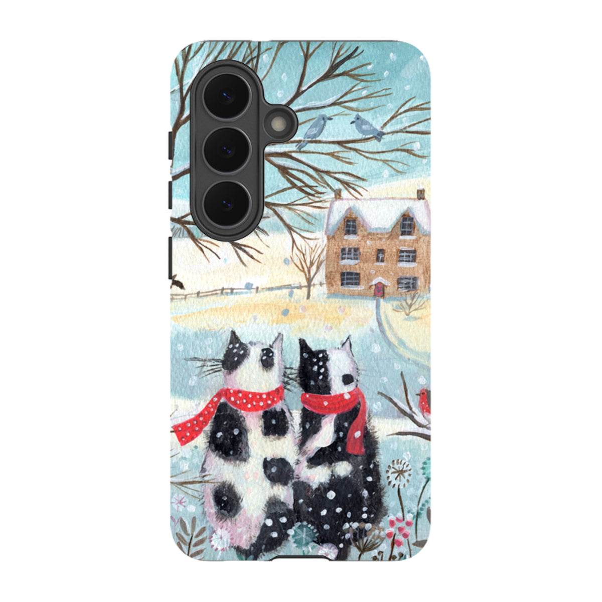 Samsung Tough Case - Christmas Cats By Mary Stubberfield