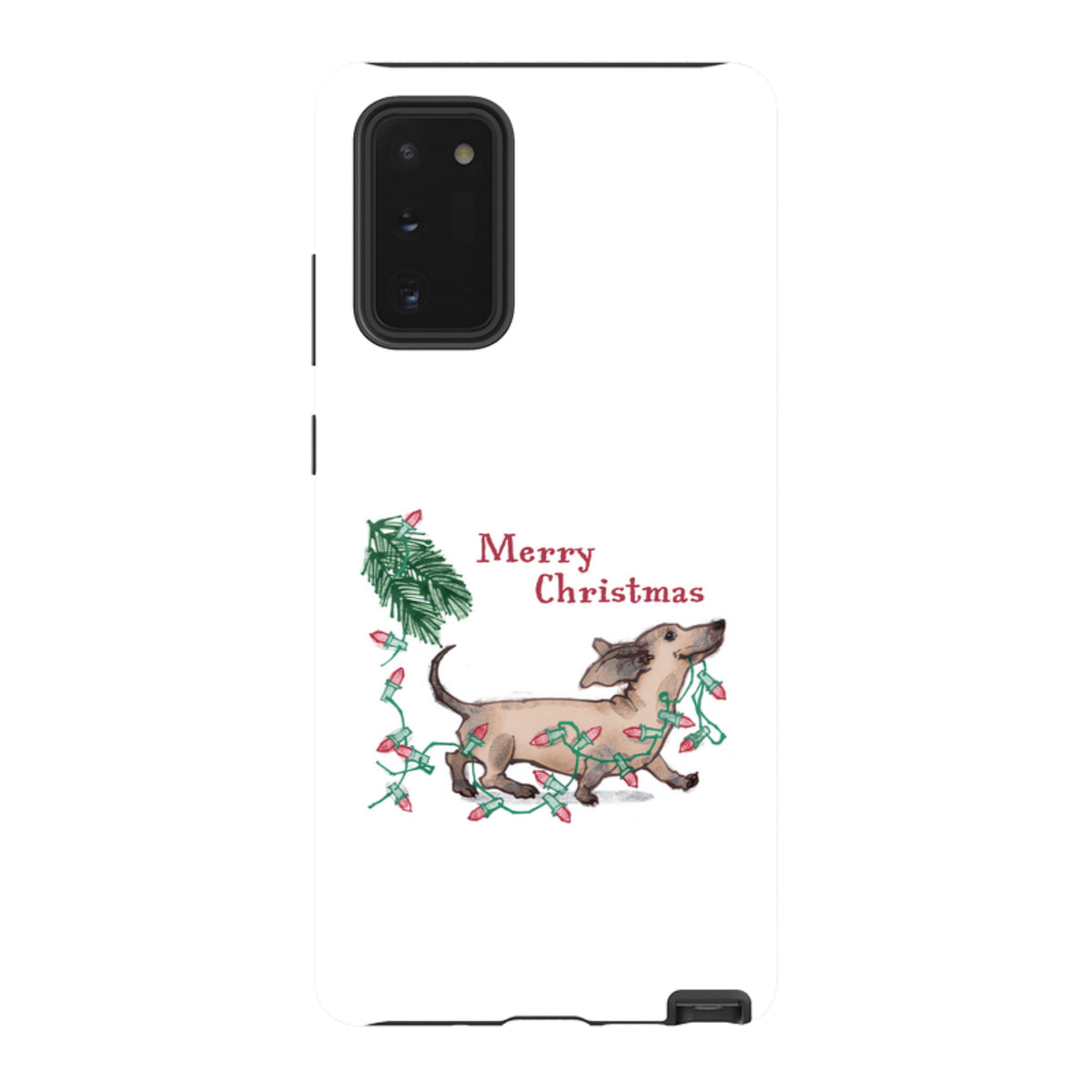 Samsung Tough Case - Christmas Dachshund By Liane Payne