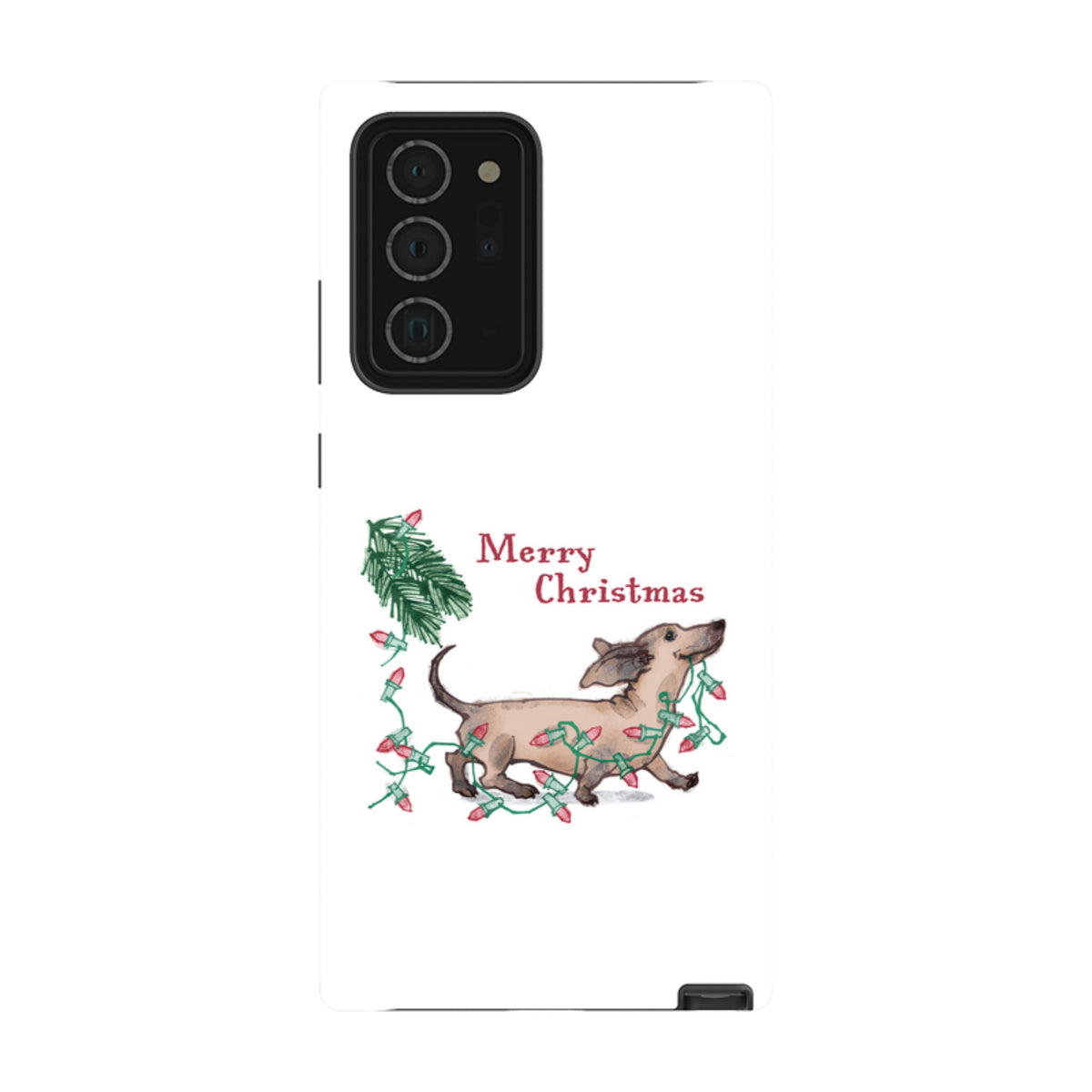 Samsung Tough Case - Christmas Dachshund By Liane Payne