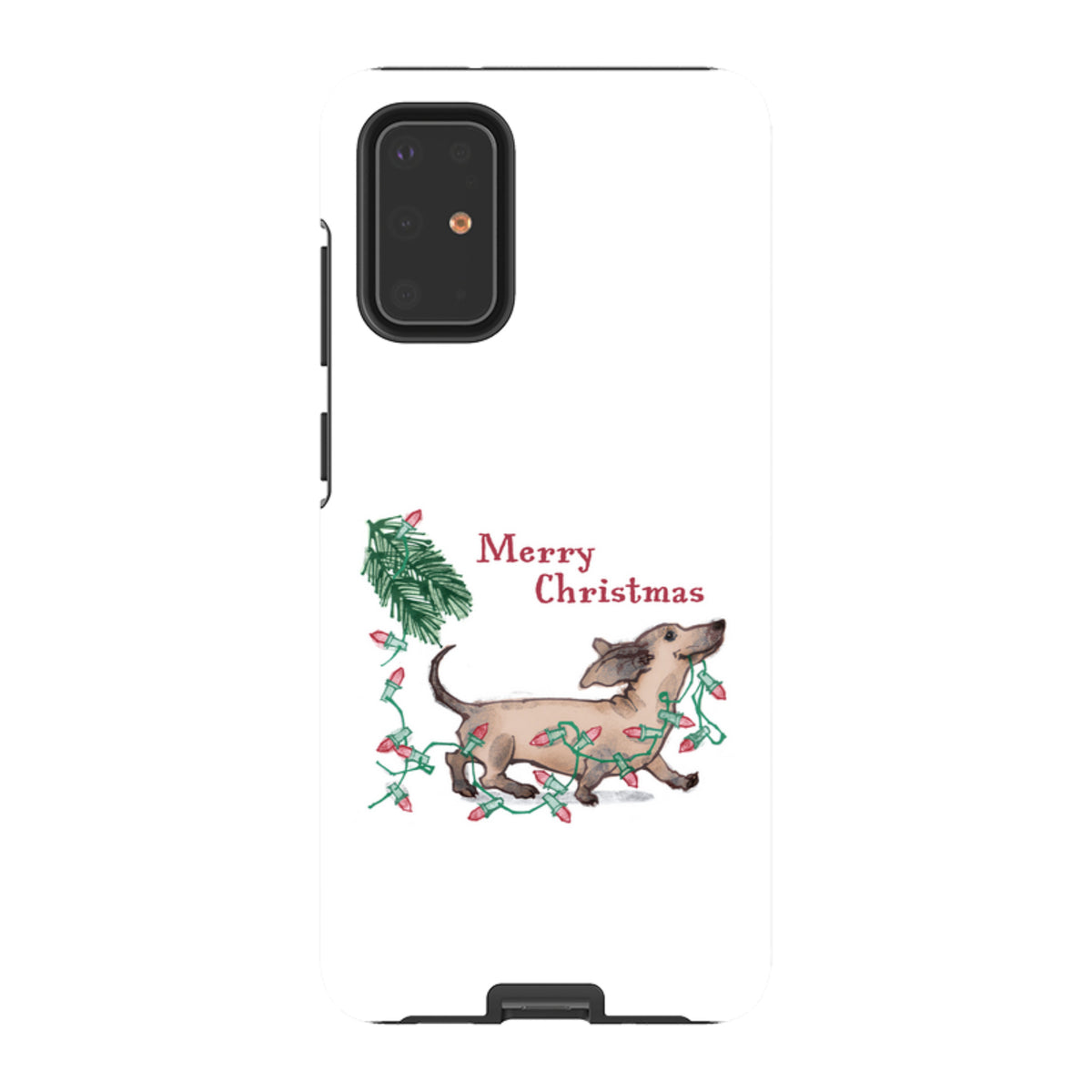 Samsung Tough Case - Christmas Dachshund By Liane Payne