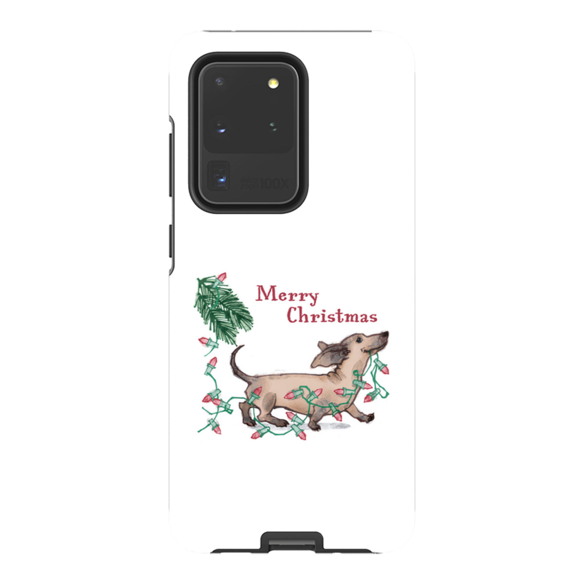 Samsung Tough Case - Christmas Dachshund By Liane Payne
