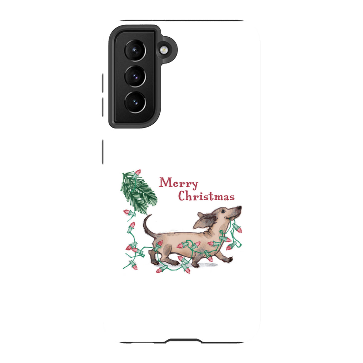 Samsung Tough Case - Christmas Dachshund By Liane Payne