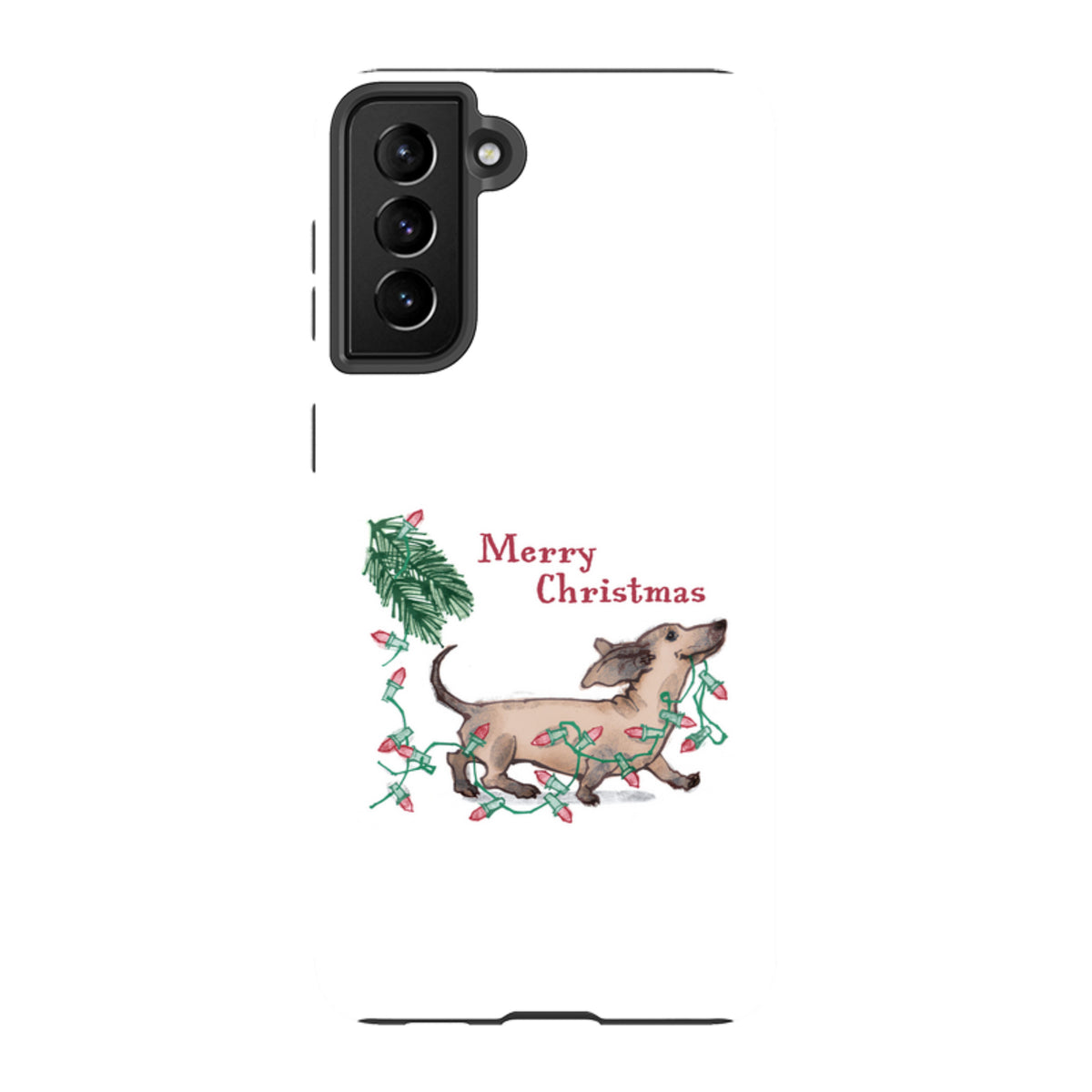 Samsung Tough Case - Christmas Dachshund By Liane Payne