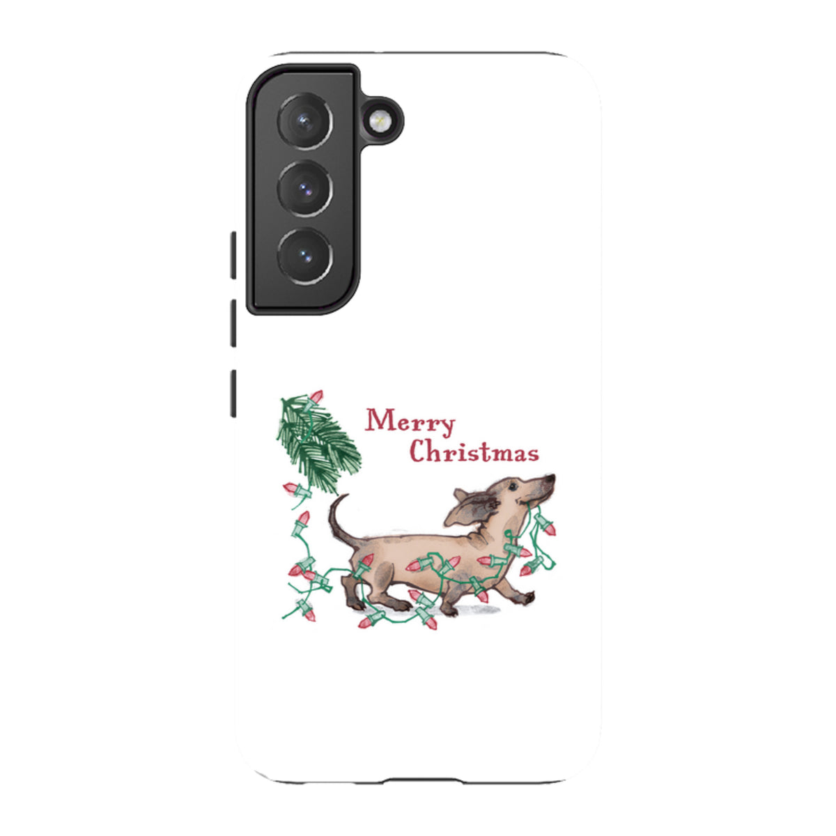 Samsung Tough Case - Christmas Dachshund By Liane Payne