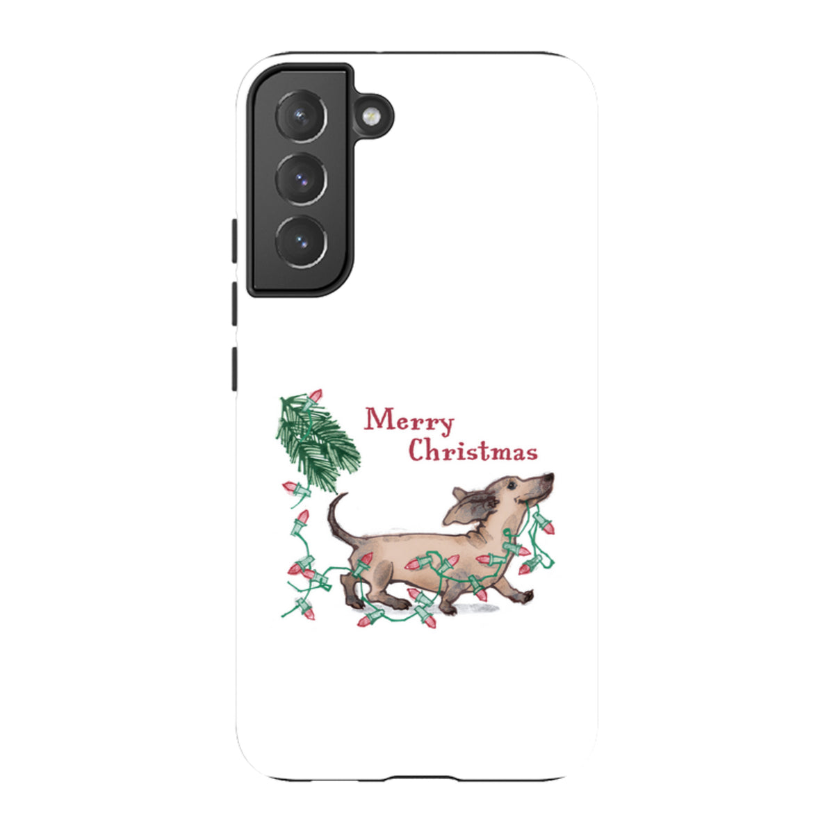 Samsung Tough Case - Christmas Dachshund By Liane Payne