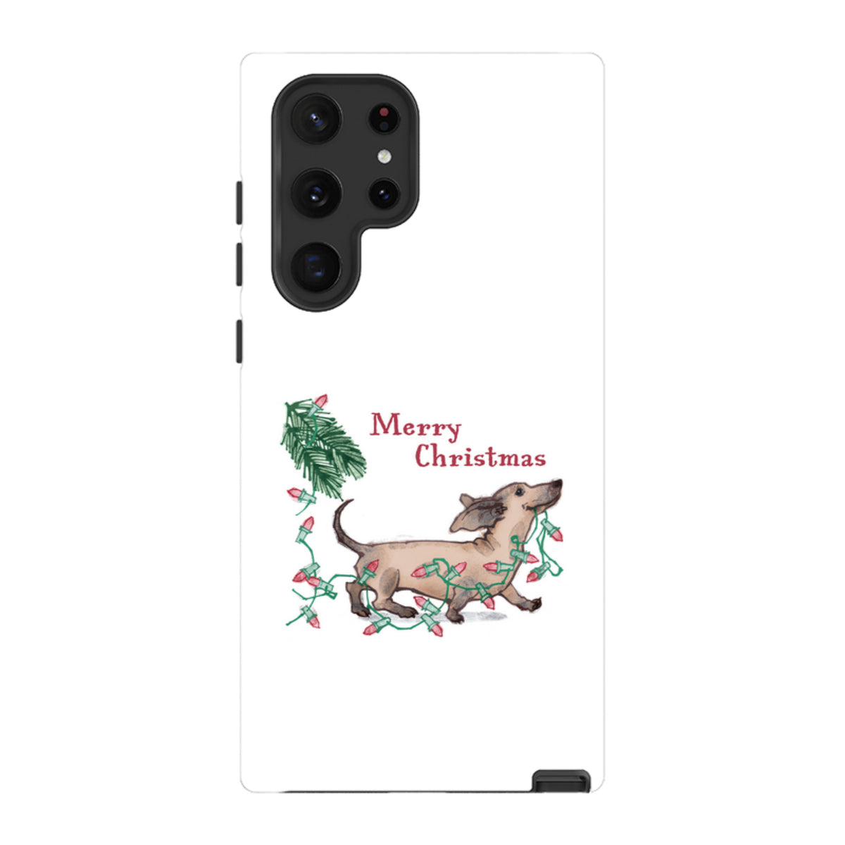 Samsung Tough Case - Christmas Dachshund By Liane Payne