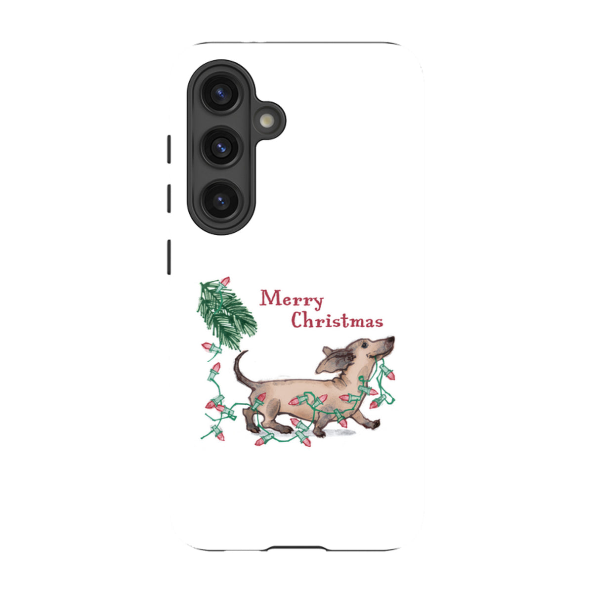 Samsung Tough Case - Christmas Dachshund By Liane Payne