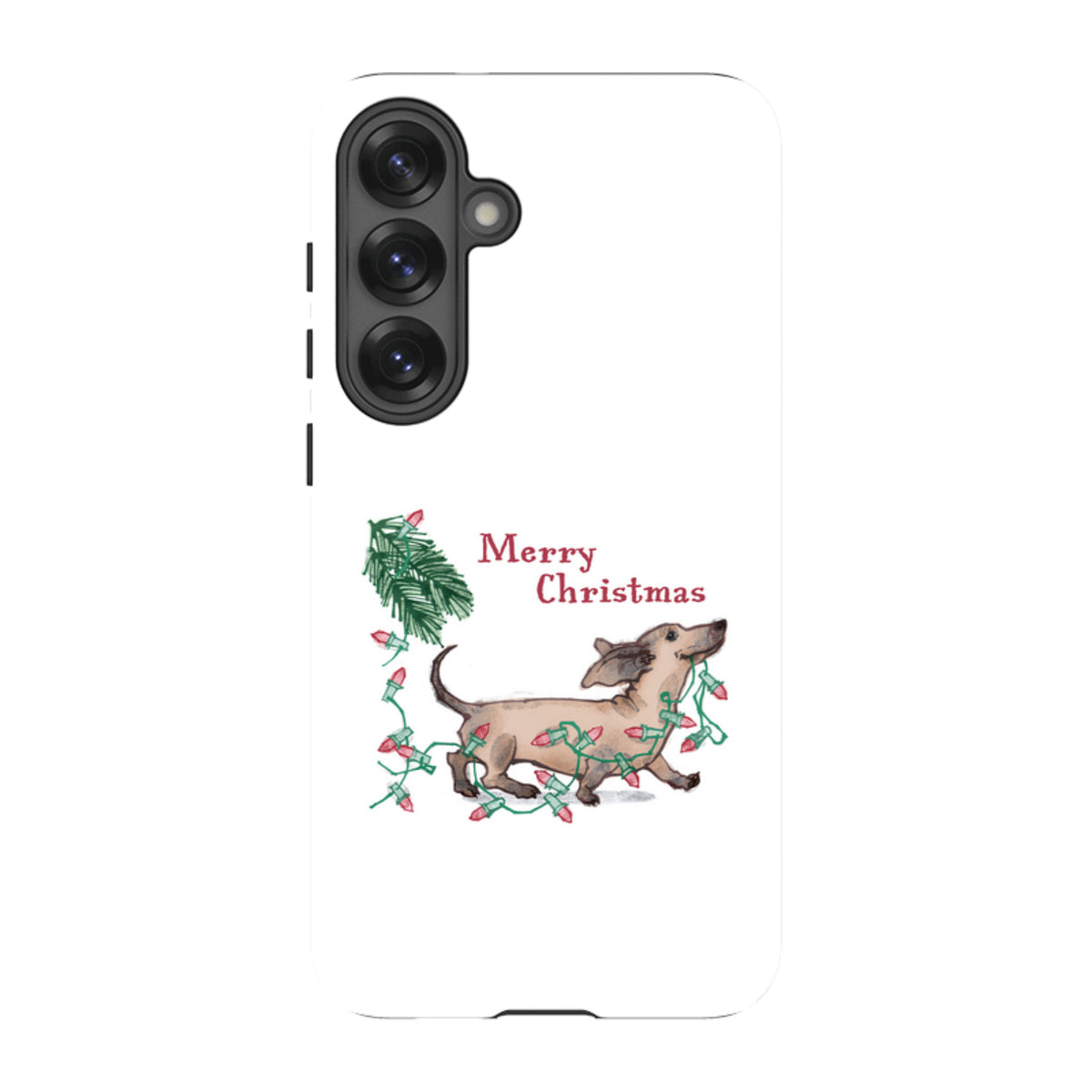 Samsung Tough Case - Christmas Dachshund By Liane Payne
