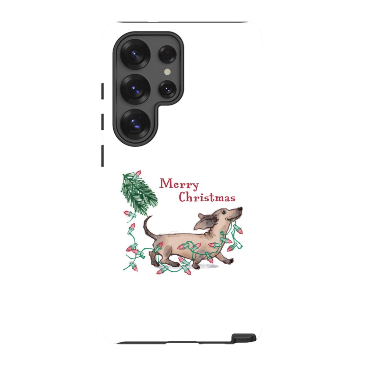 Samsung Tough Case - Christmas Dachshund By Liane Payne