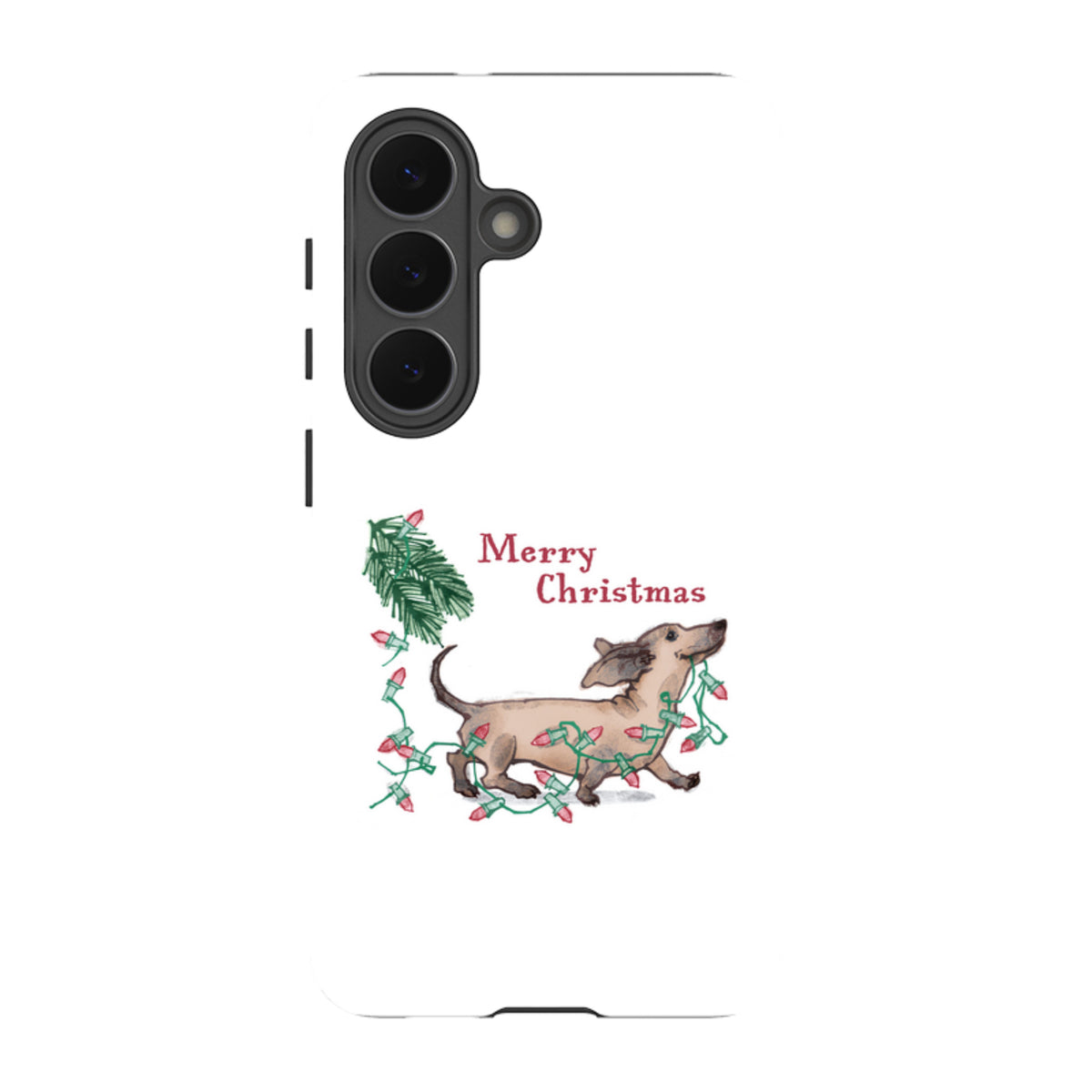 Samsung Tough Case - Christmas Dachshund By Liane Payne