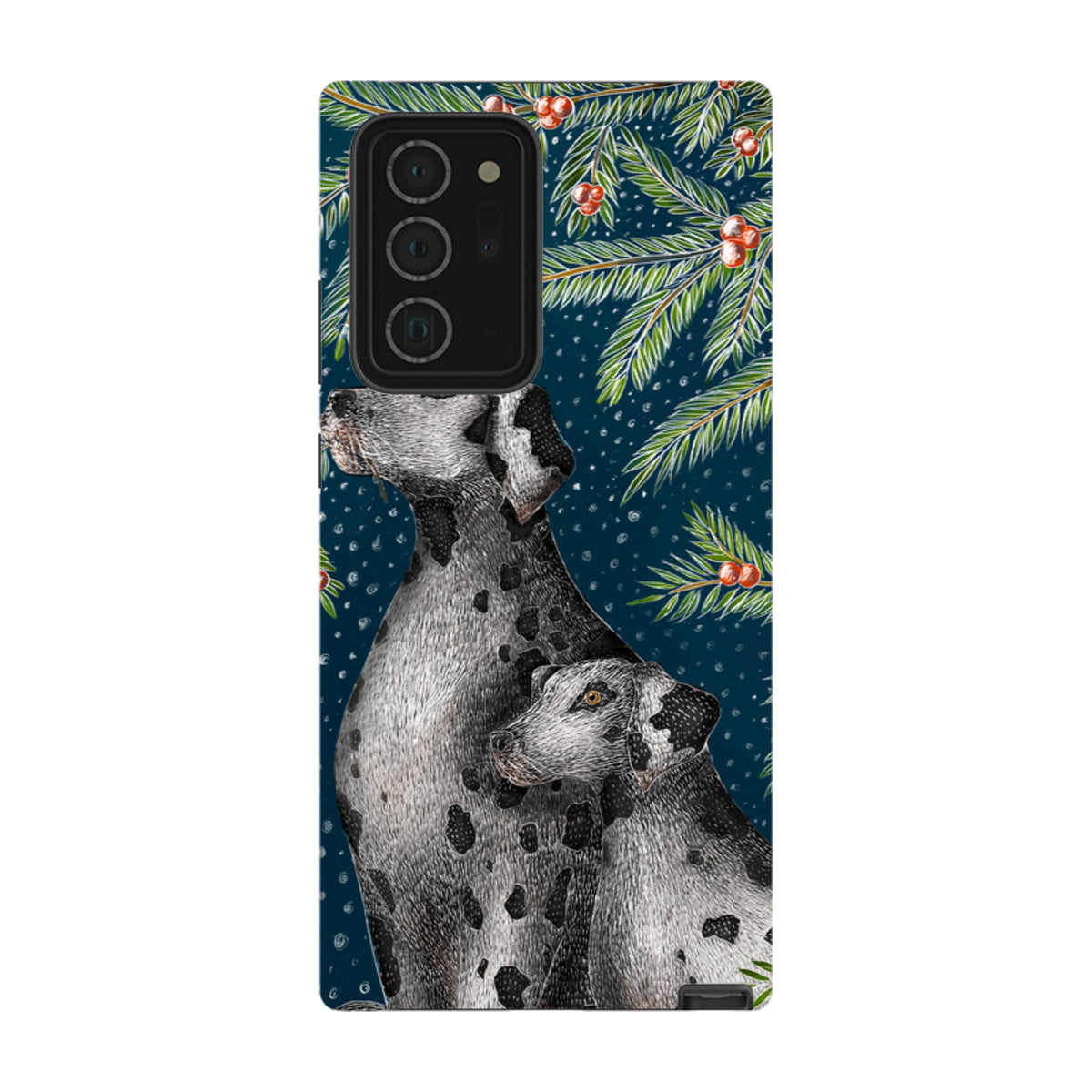 Samsung Tough Case - Christmas Dalmatians By Catherine Rowe