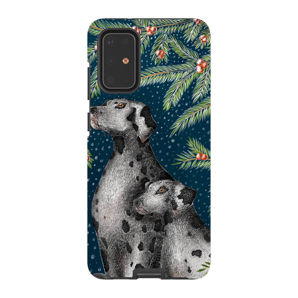 Samsung Tough Case - Christmas Dalmatians By Catherine Rowe