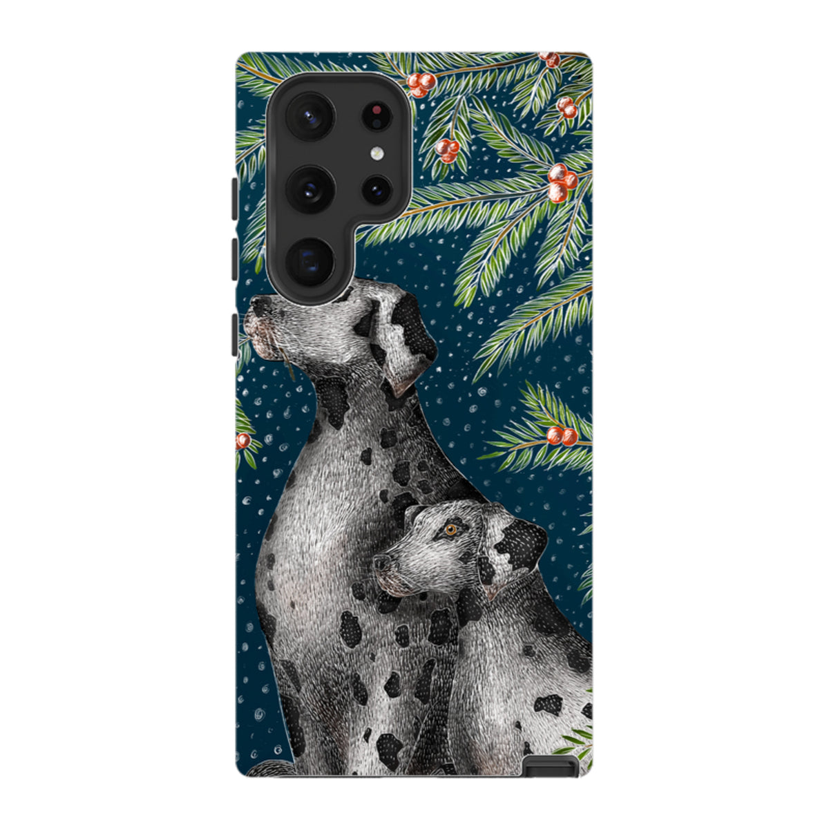 Samsung Tough Case - Christmas Dalmatians By Catherine Rowe