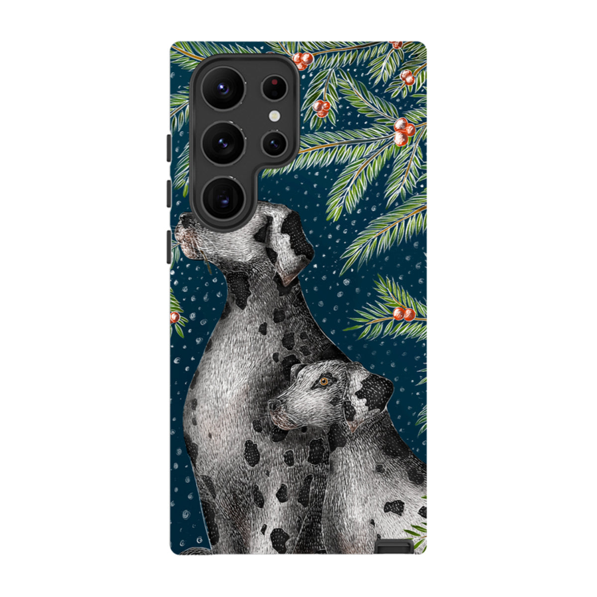 Samsung Tough Case - Christmas Dalmatians By Catherine Rowe