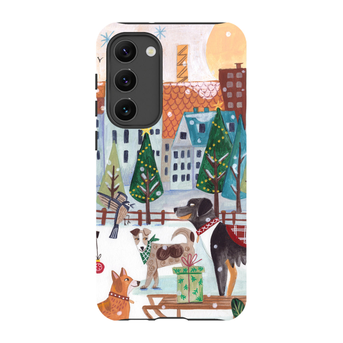 Samsung Tough Case - Christmas Dogs By Caroline Bonne Muller