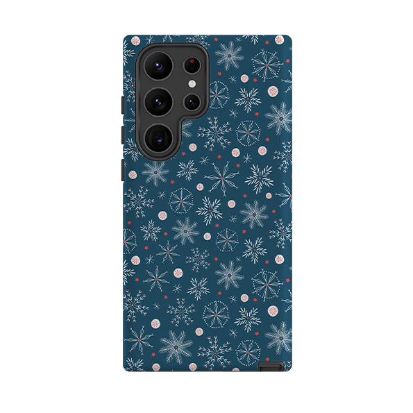 Samsung Tough Case - Christmas Snowflakes By Ali Brookes
