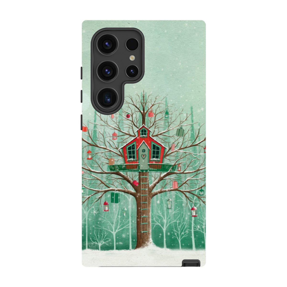Samsung Tough Case - Christmas Tree House By Maja Lindberg
