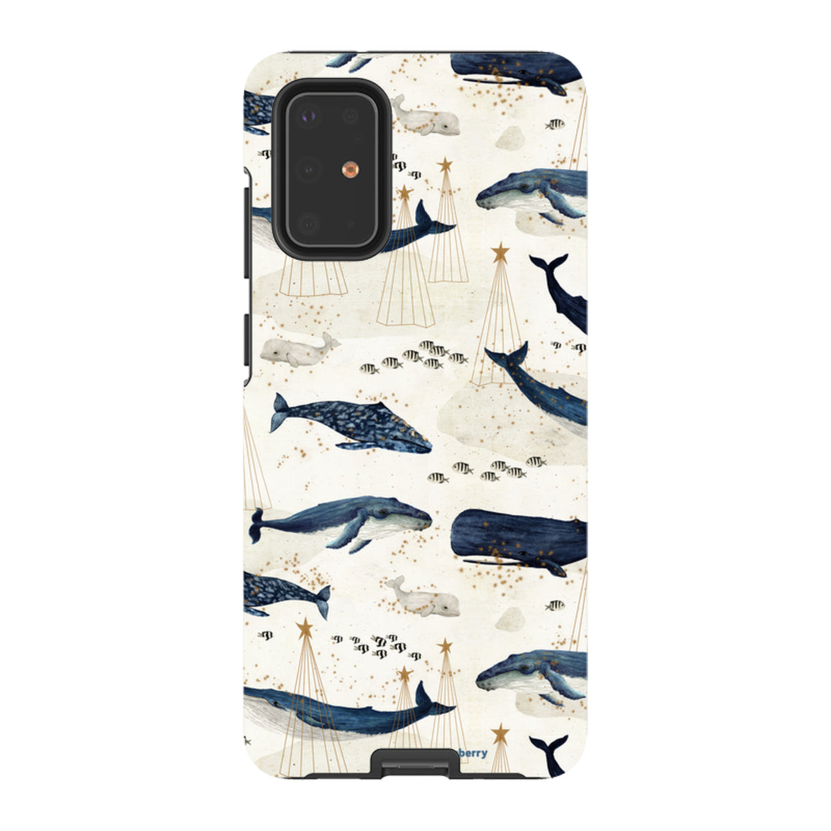 Samsung Tough Case - Christmas Whale III By Katherine Quinn