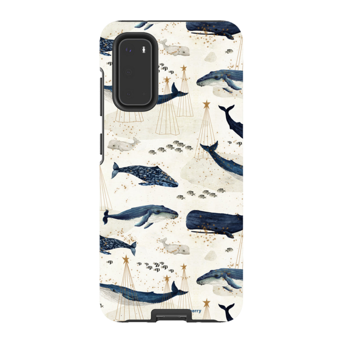 Samsung Tough Case - Christmas Whale III By Katherine Quinn