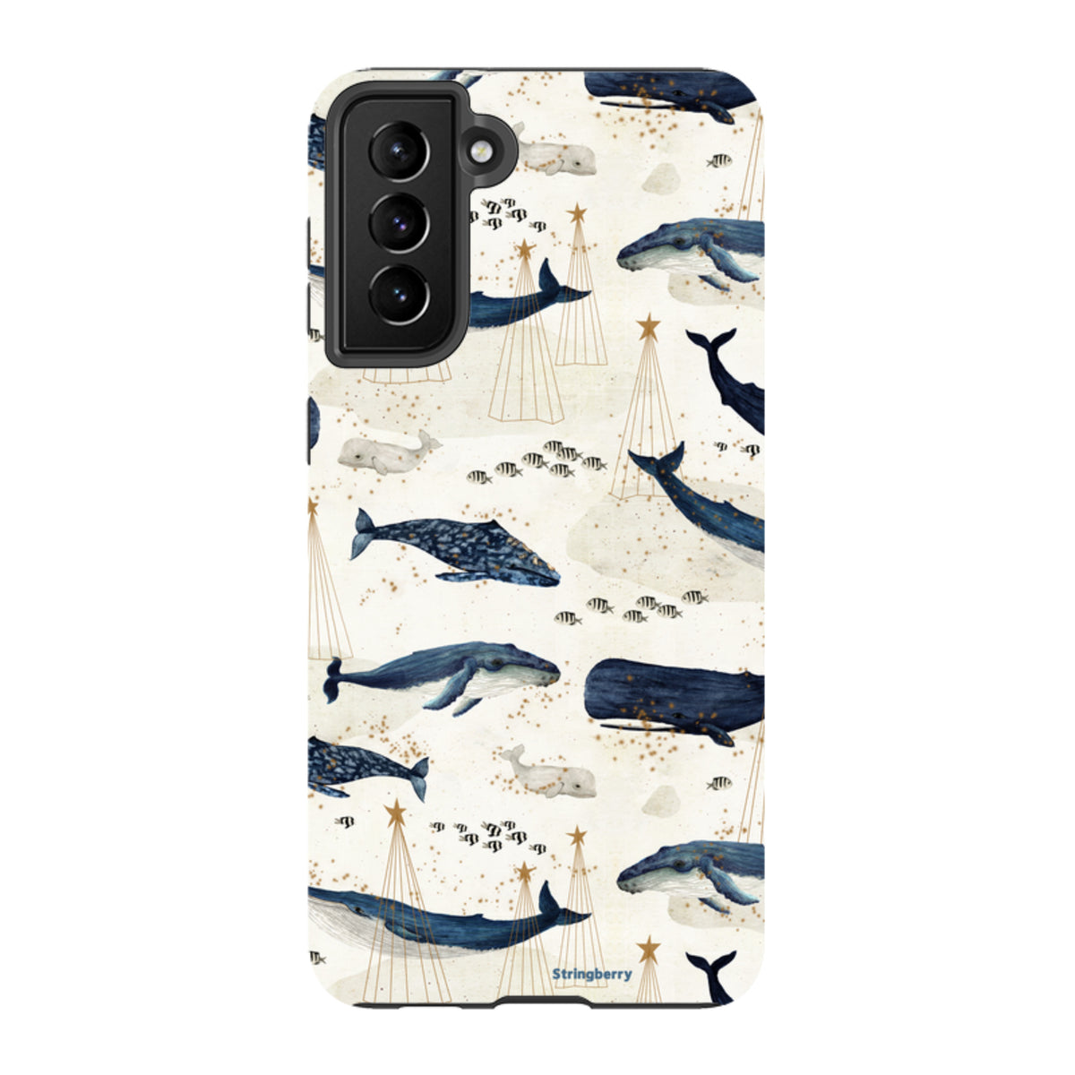 Samsung Tough Case - Christmas Whale III By Katherine Quinn