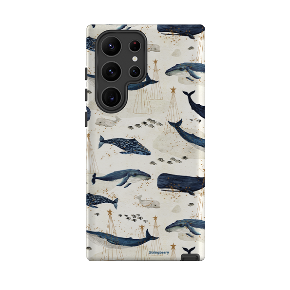 Samsung Tough Case - Christmas Whale III By Katherine Quinn