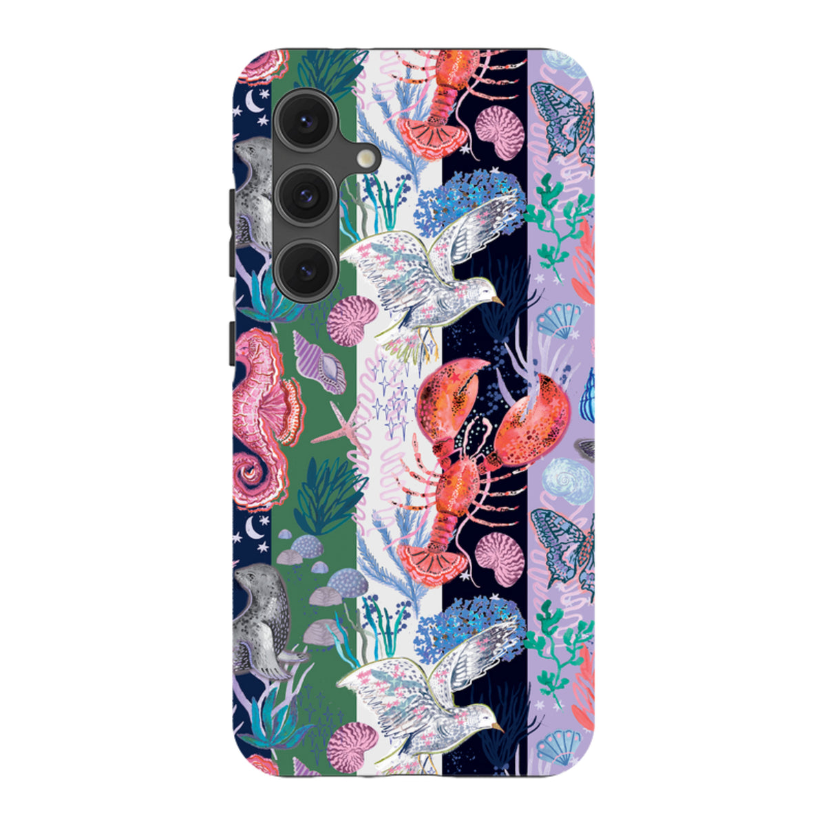 Samsung Tough  Case - Coastal Calling Stripe I By Emma Frances Grant