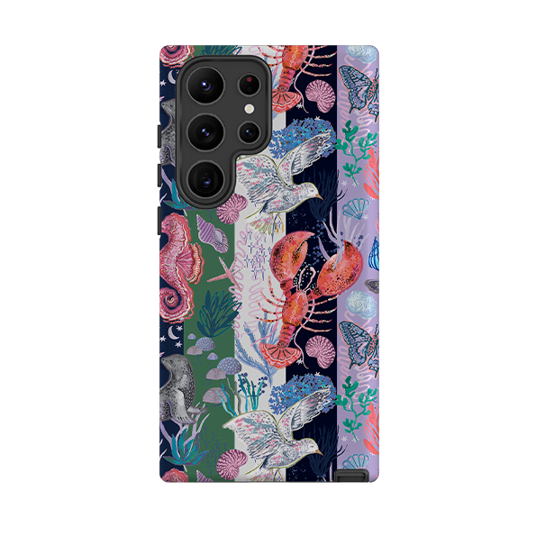 Samsung Tough  Case - Coastal Calling Stripe I By Emma Frances Grant